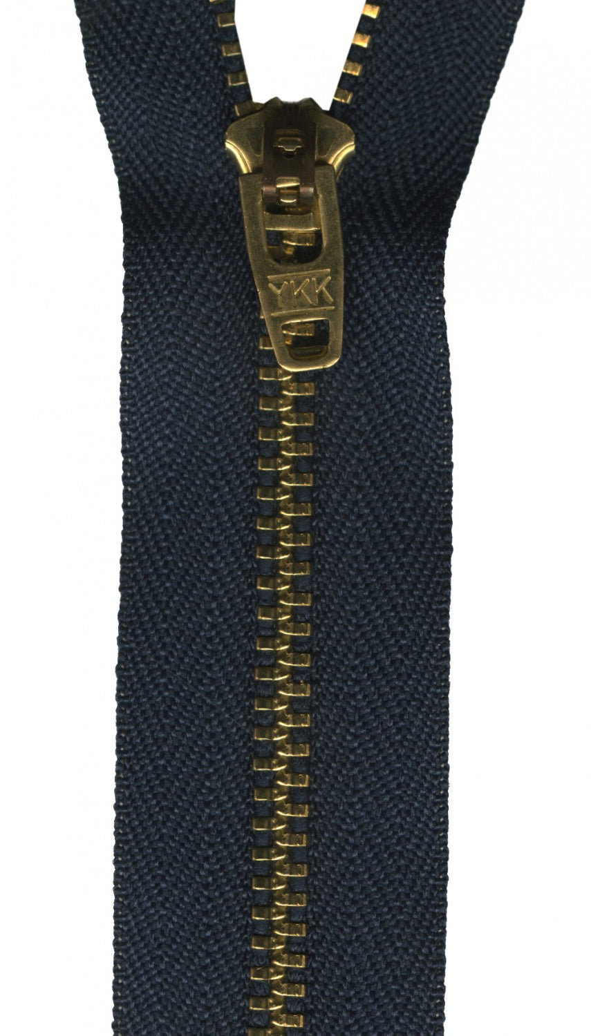 7in. Metal Jean Zipper Navy (5849721929893)