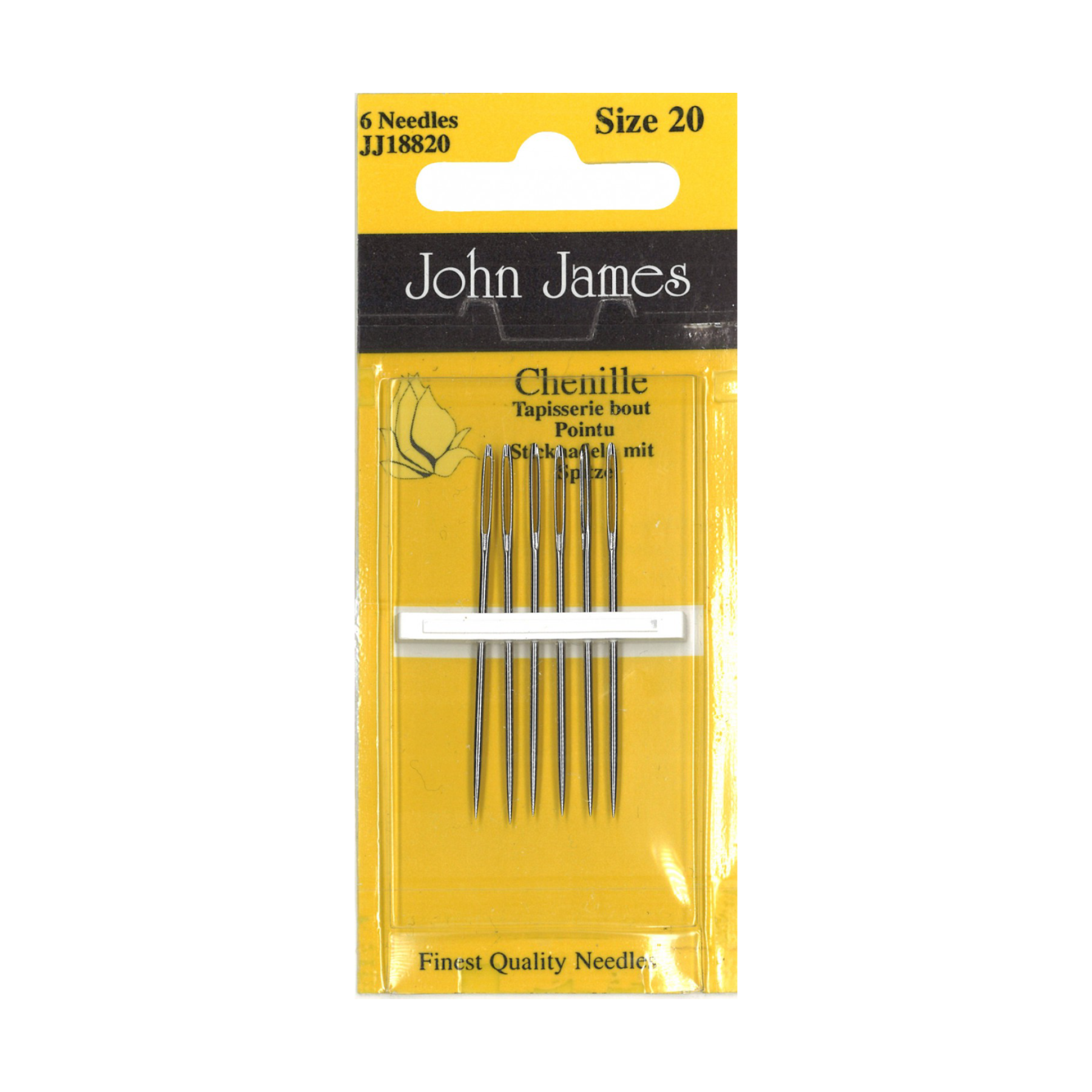 Chenille Embroidery Needles 6ct Size 20 (4087378542637)