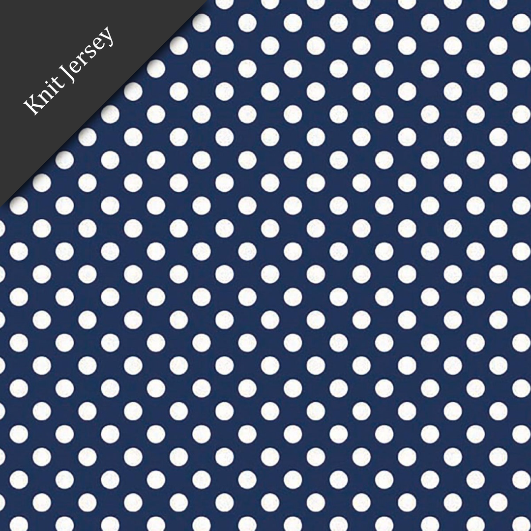 RBD Knit Basics Knit Jersey Small Dot Navy (4901838028845)