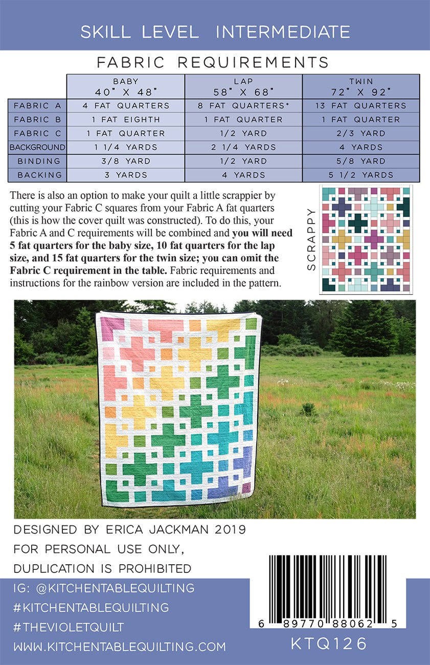 The Violet Quilt Pattern