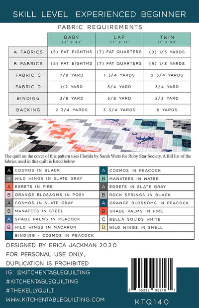 The Kelly Quilt Pattern