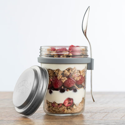 Kilner Breakfast Glass Jar Set with Spoon (1450195648557)