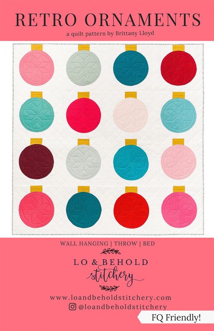 Retro Ornaments Quilt Pattern (4497721425965)