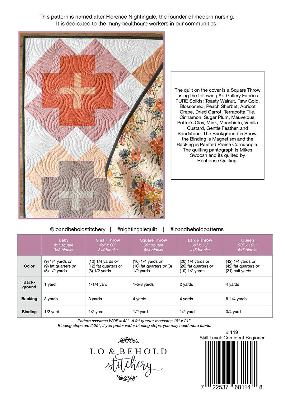 Nightingale Quilt Pattern (5910365307045)