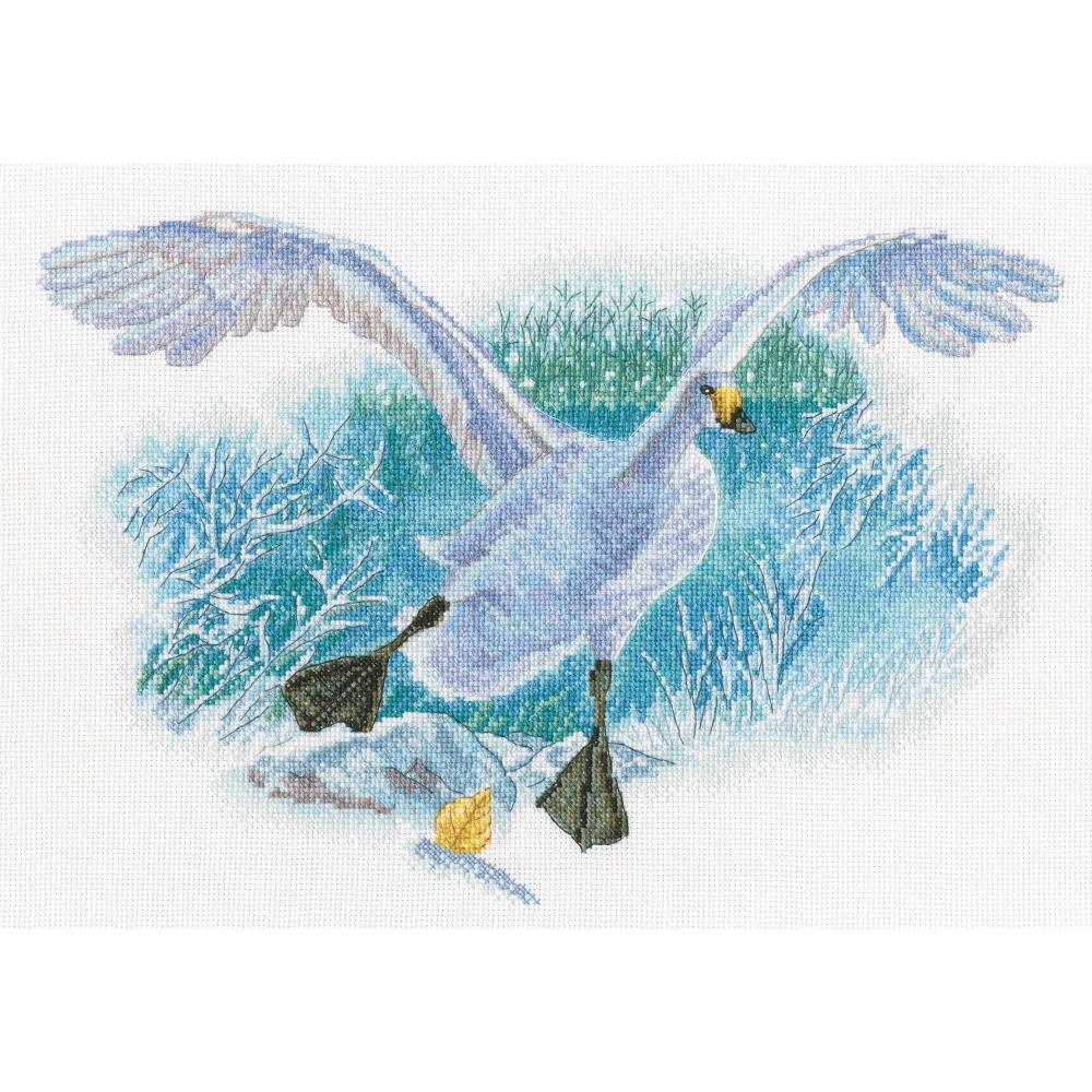 White Goose on Snow Counted Cross Stitch Kit