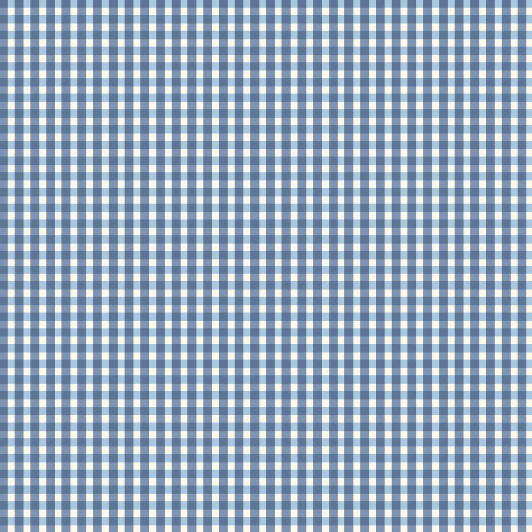 Lovely Bunch Gingham Plaid Blue