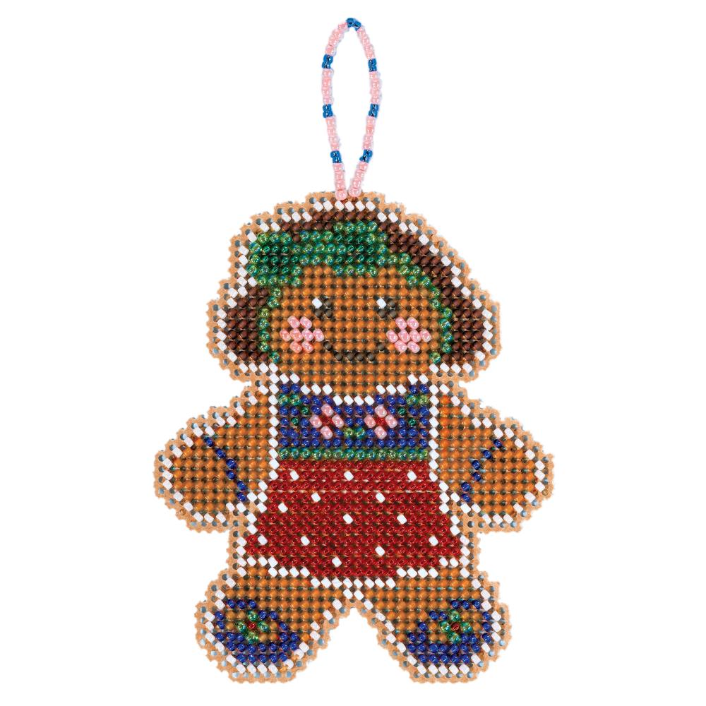Gingerbread Lass Ornament Cross Stitch Kit