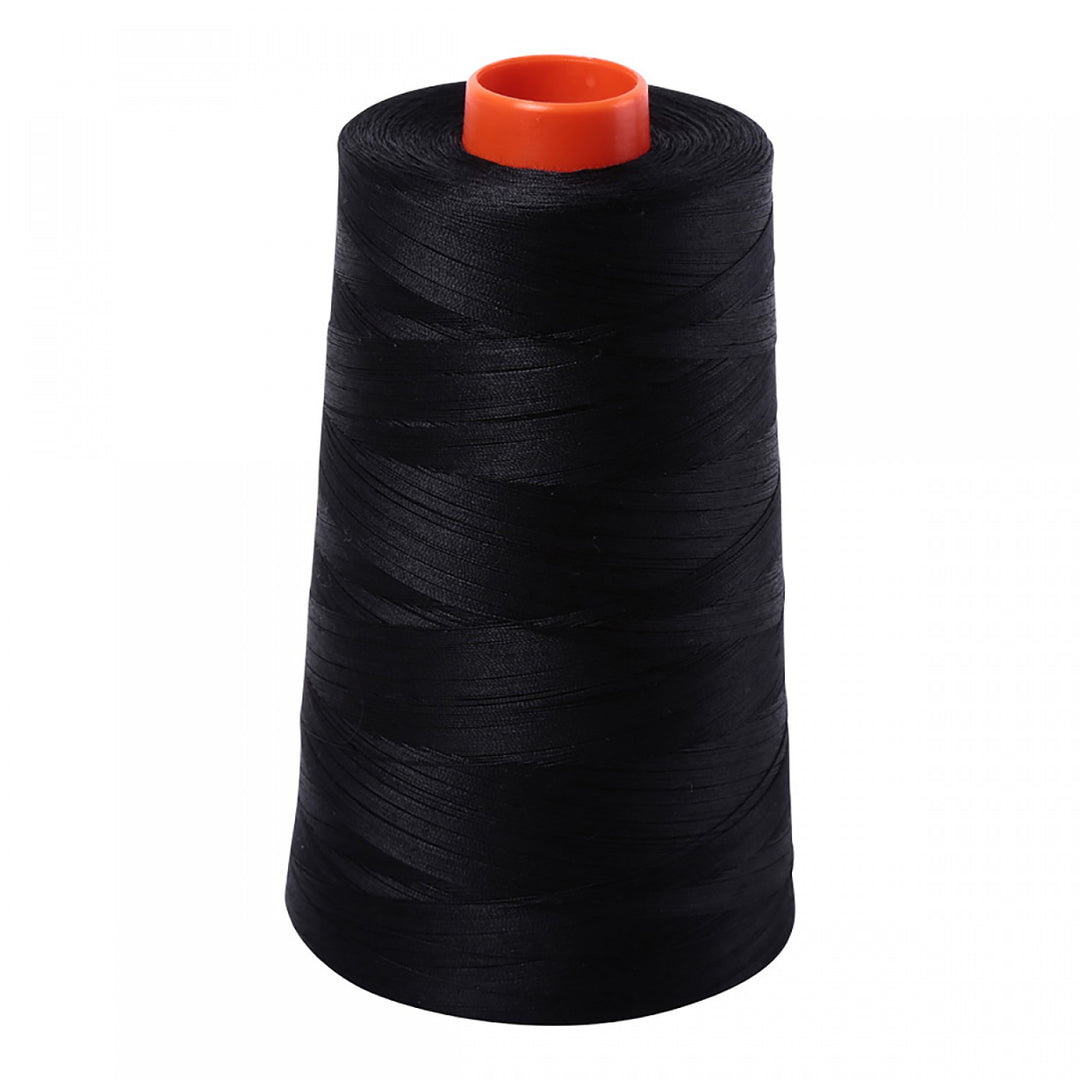 Aurifil 50wt Mako Cotton 2-ply Embroidery Thread 2692 Black (4867725787181)