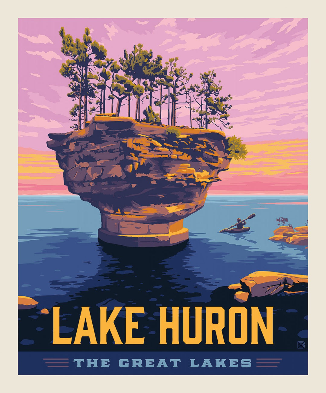 Destinations 5 Lake Huron Fabric Panel (6597361336485)