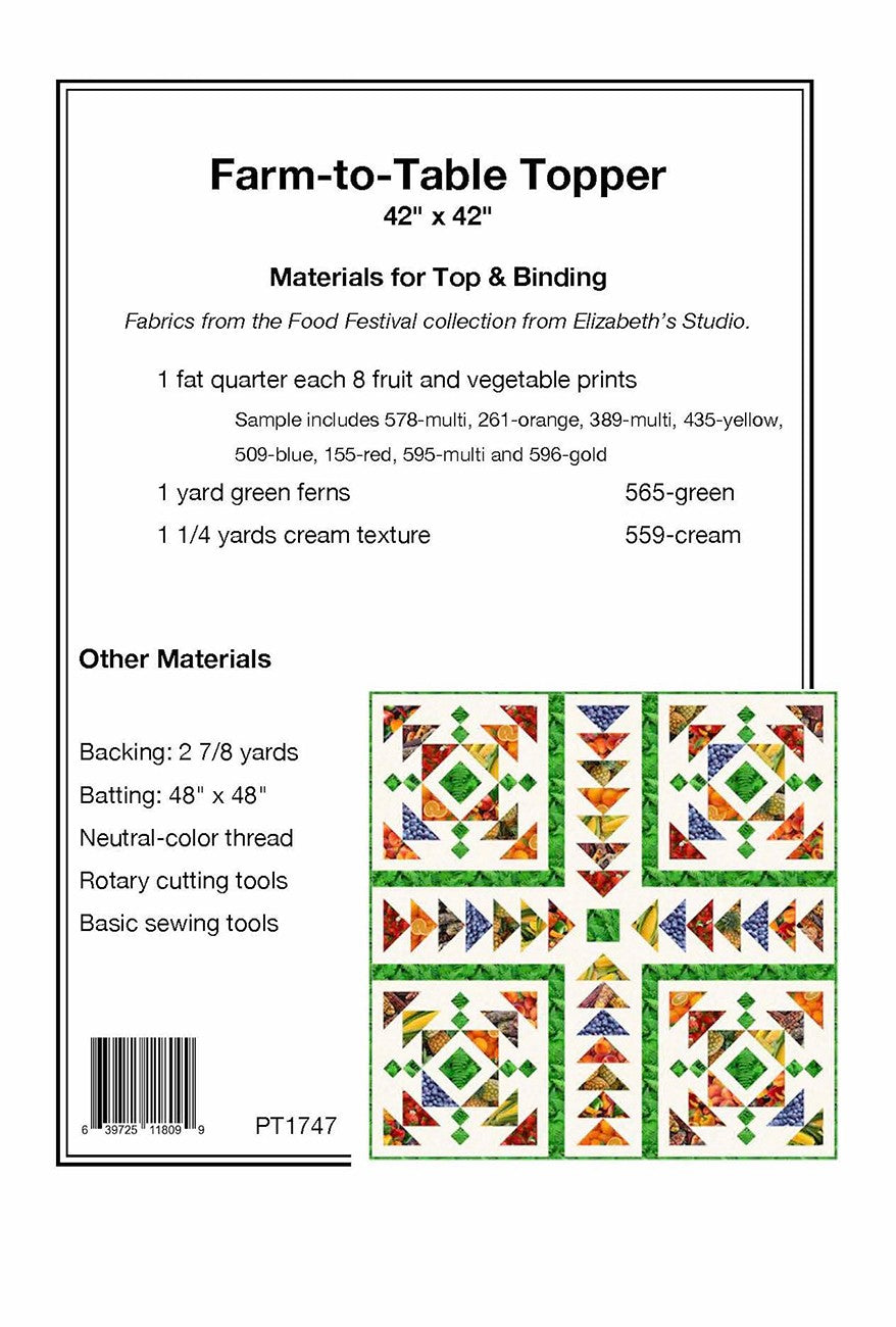 Farm-to-Table Topper Quilt Pattern (4285758242861)