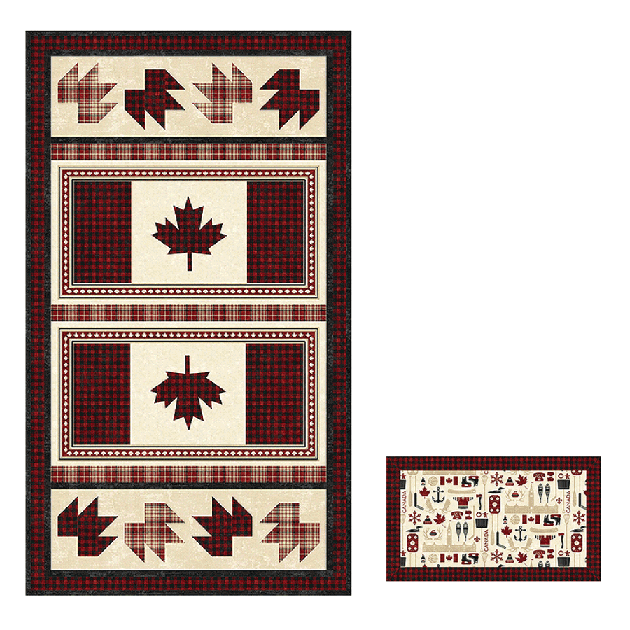 Northcott Maple Syrup Runner & Placemat Kit (4490283909165)