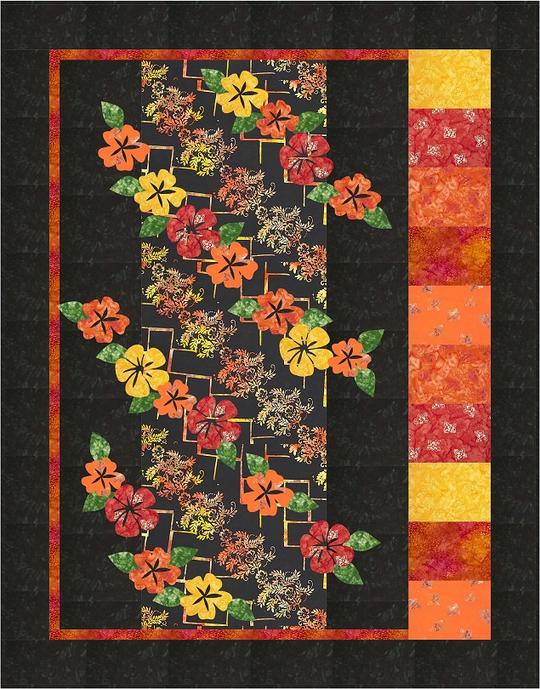 Tropical Fusion Quilt Pattern (3978844078125)