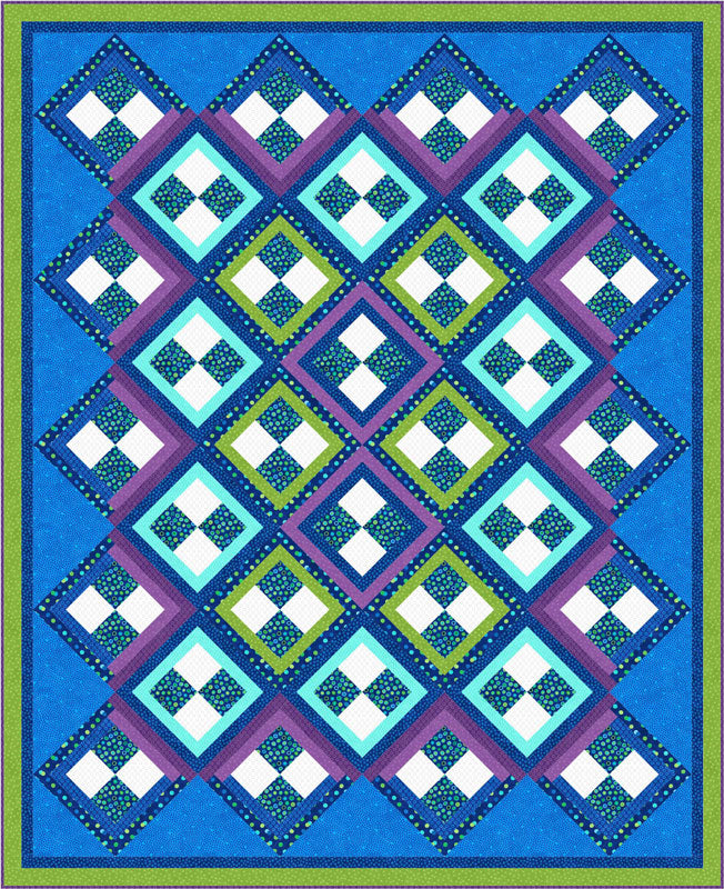 Four Patch Party Quilt Pattern (1508346429485)