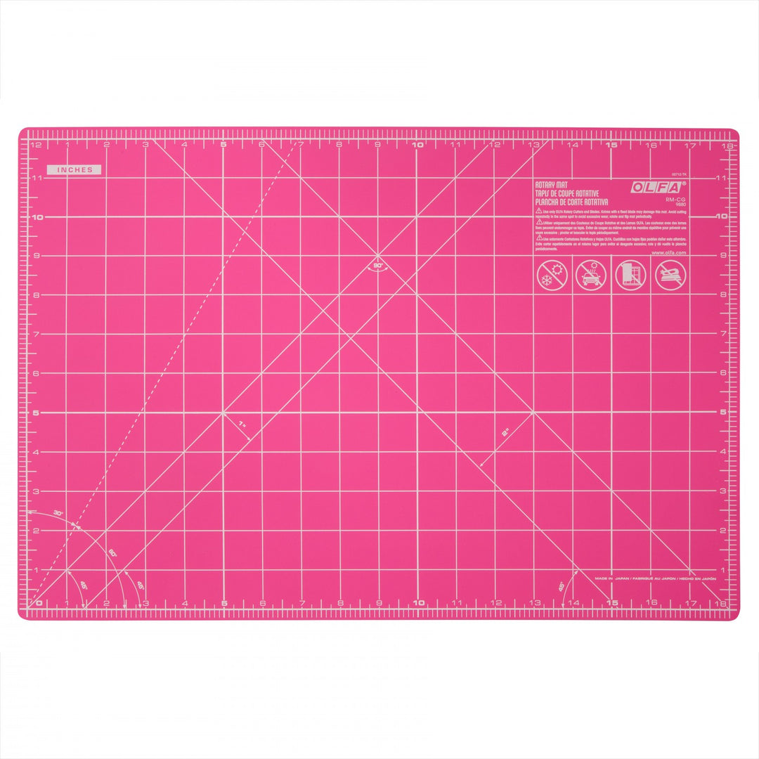 12in. x 18in. Splash Cutting Mat w/ Grid Pink (5011722633261)
