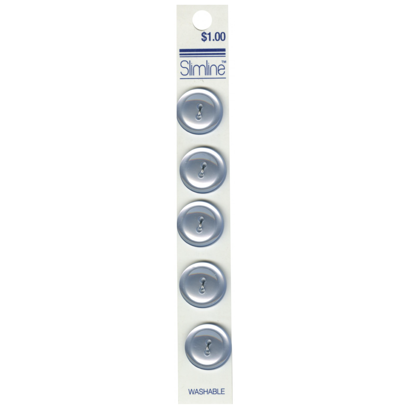 Lansing Slimline 19mm 2-Hole Button Light Blue 5ct (4923193950253)