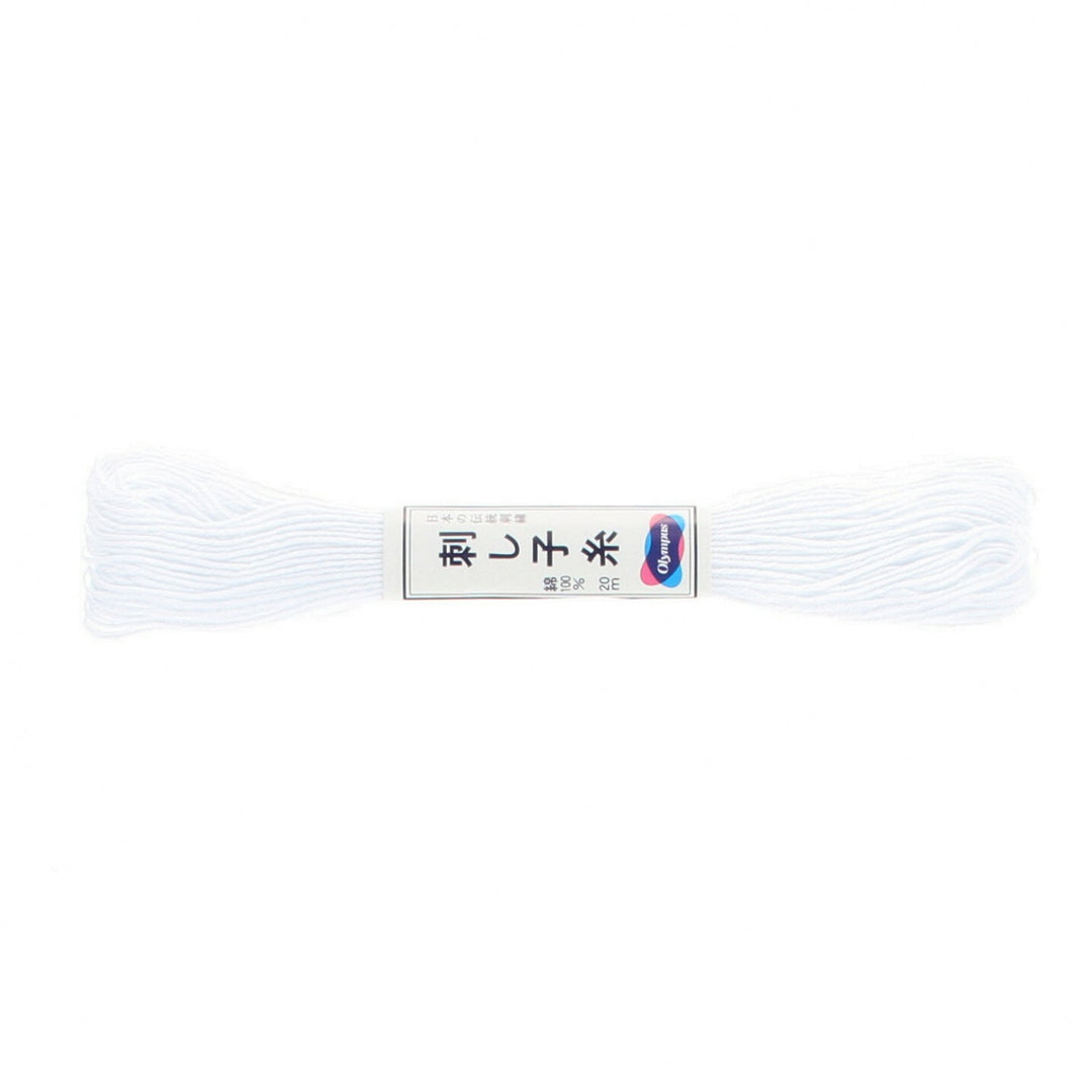 Olympus Sashiko Thread 22yds White (4609169391661)