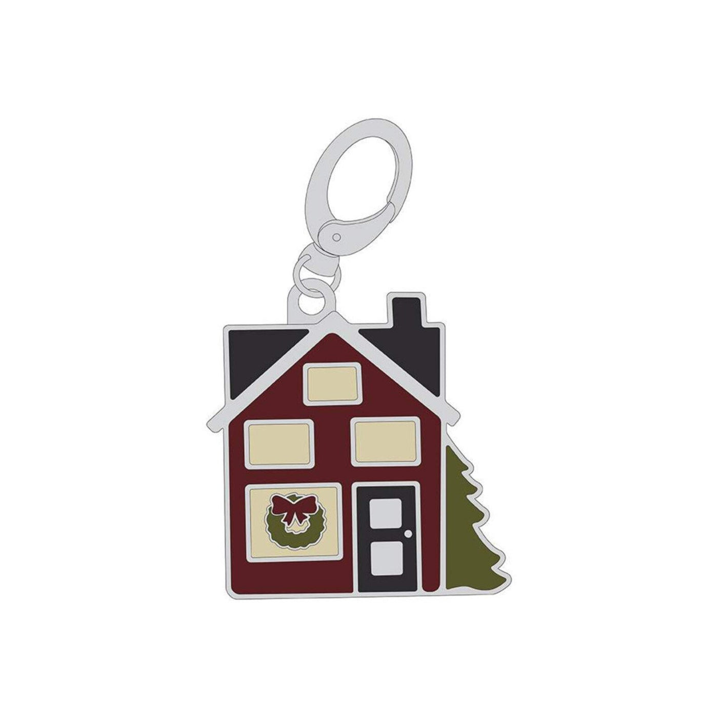 Christmas House Keychain