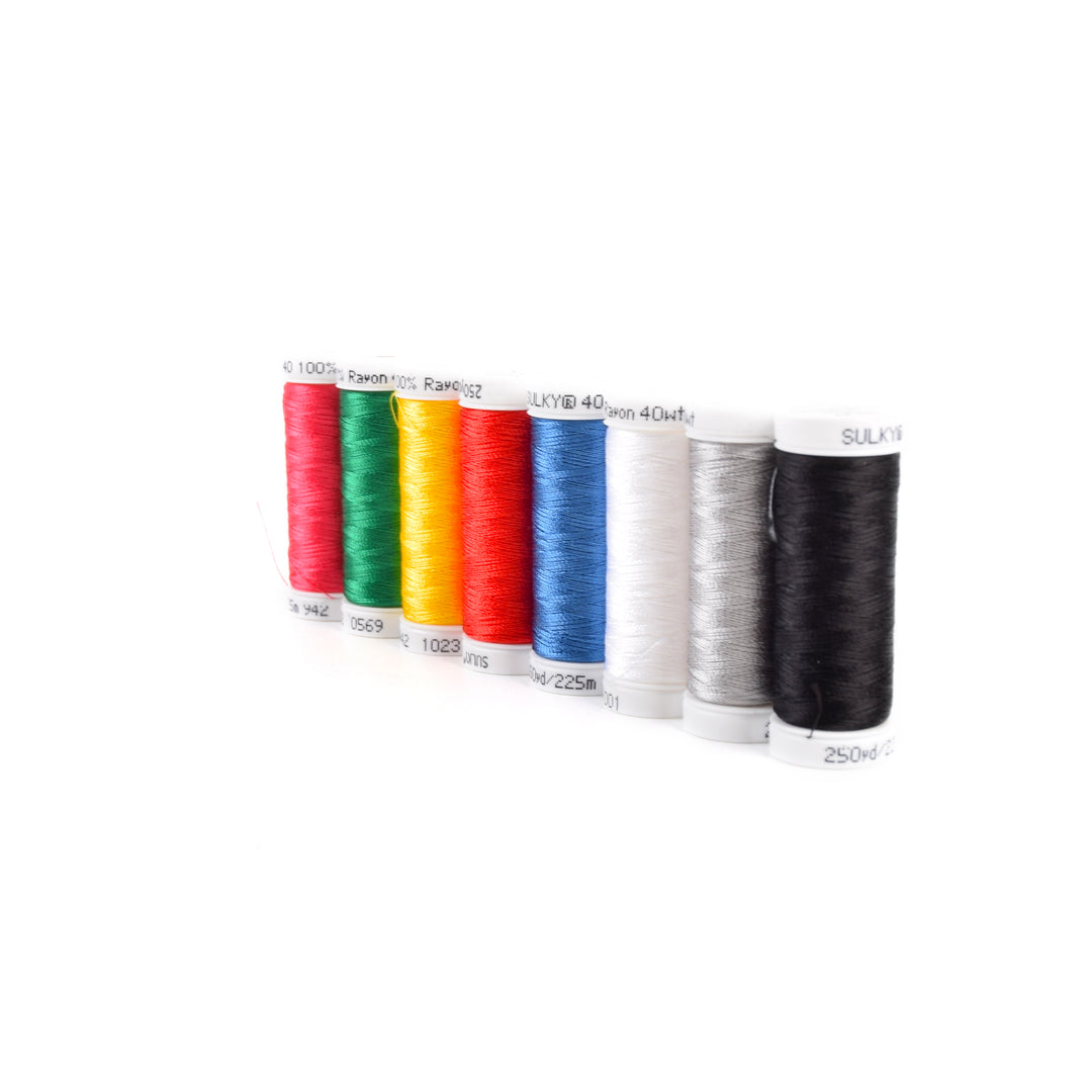 SULKY 40wt Rayon Embroidery Thread Starter Set (4394194862125)