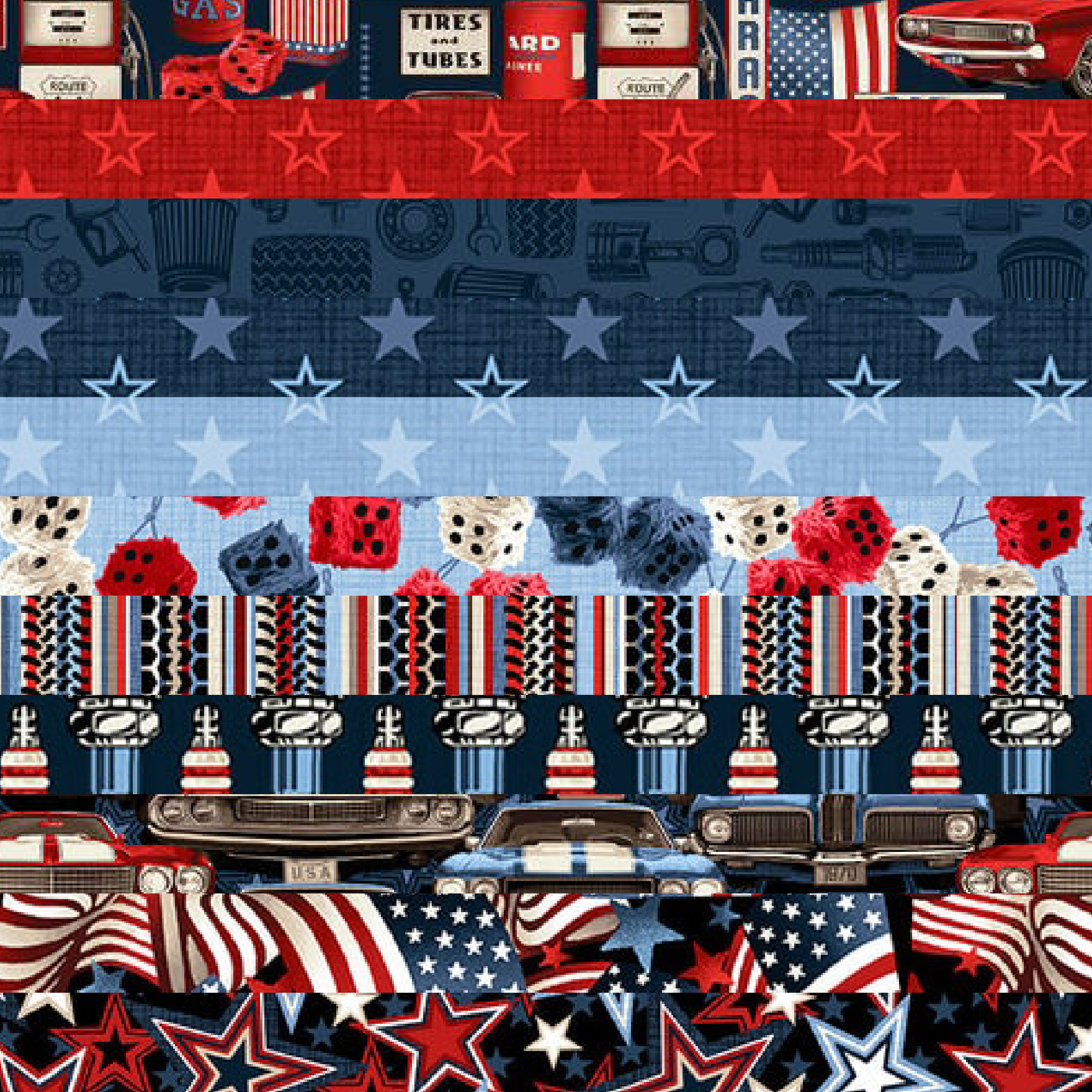 American Muscle 1/2 Yard Bundle (6537592570021)