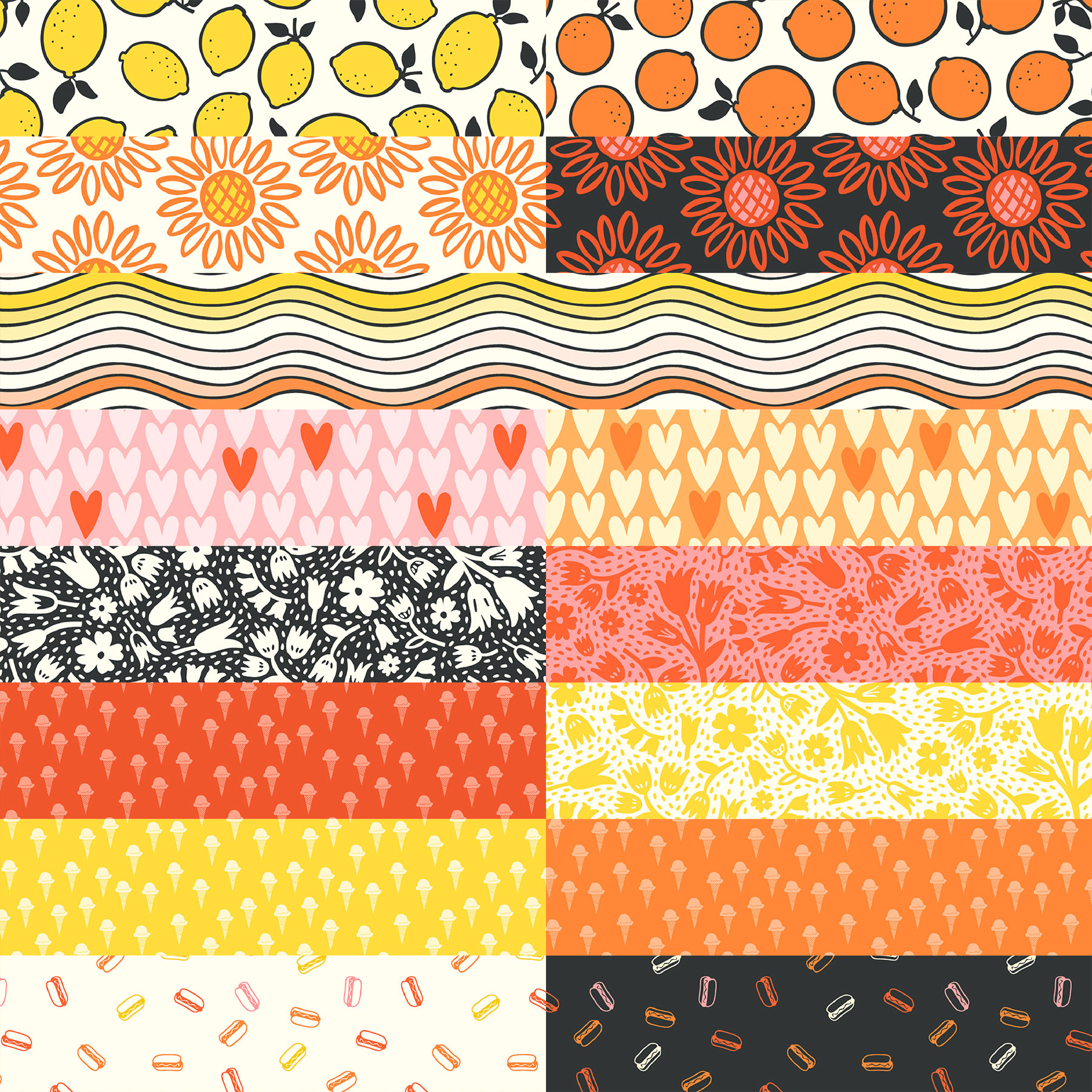 FIGO Fabrics Squeeze 1/2 Yard Bundle (6119064567973)