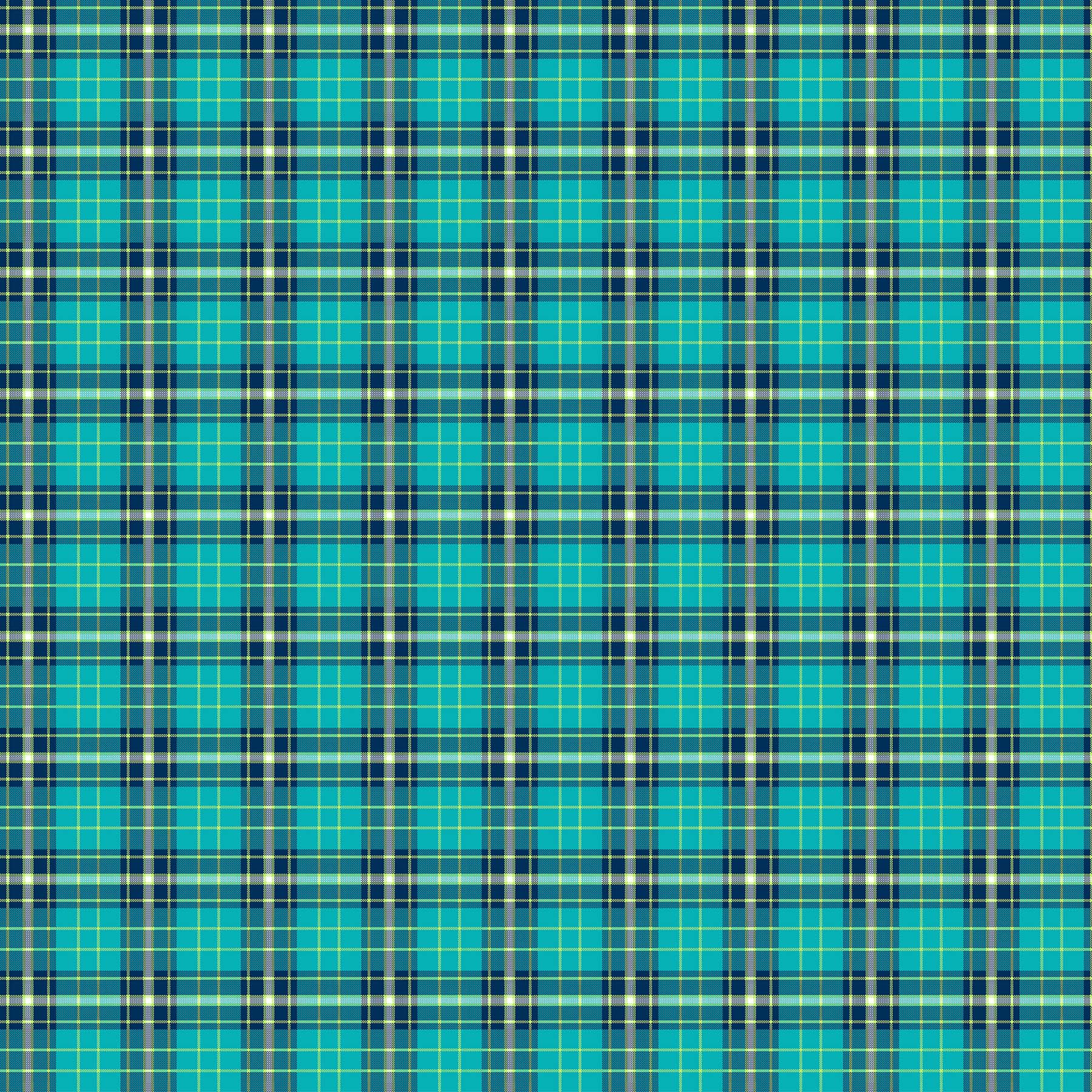 Piccadilly Large Plaid Turquoise