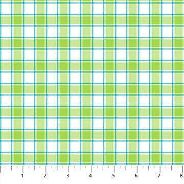 Piccadilly Tri-Colour Check Lime