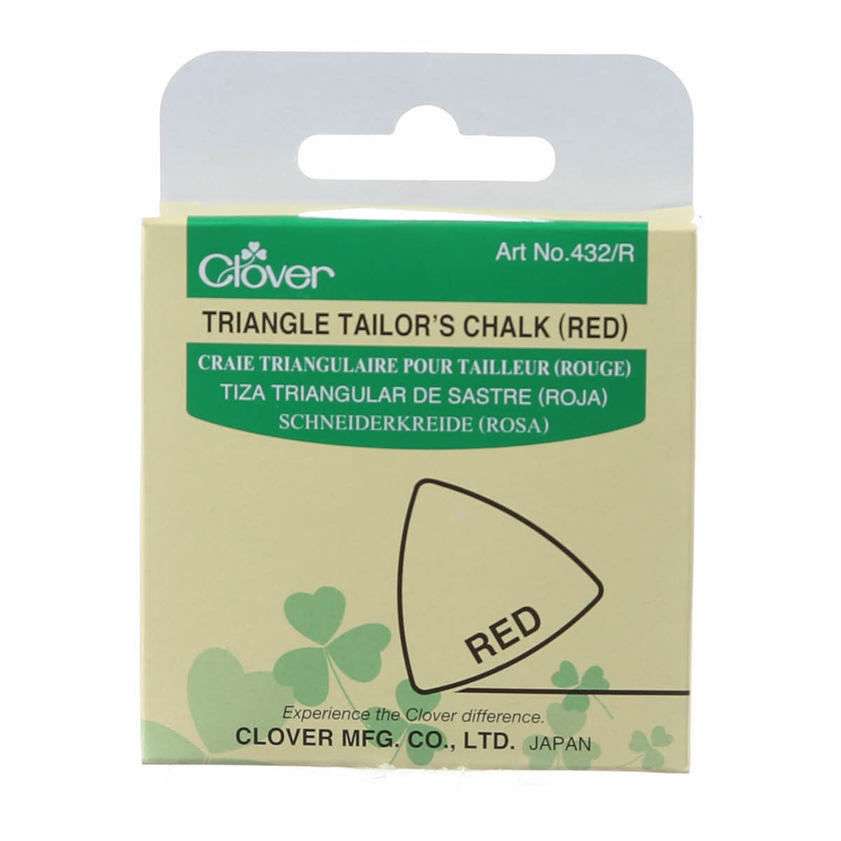 CLOVER Needlecraft Triangle Tailors Chalk Red (5325972013221)